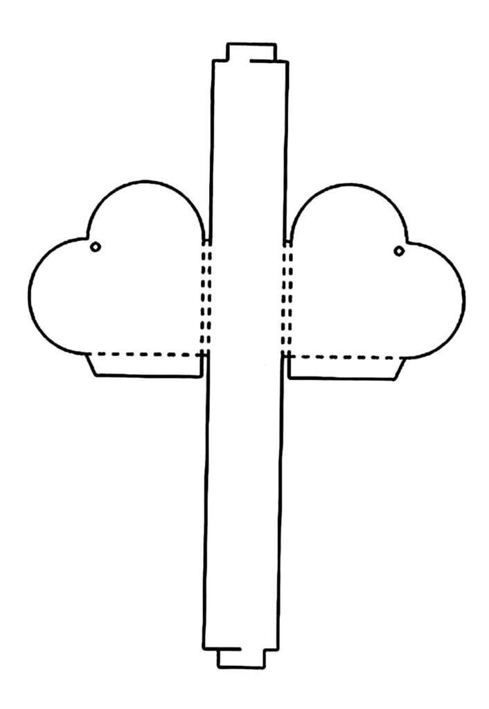 Molde de Caixinha de Papel