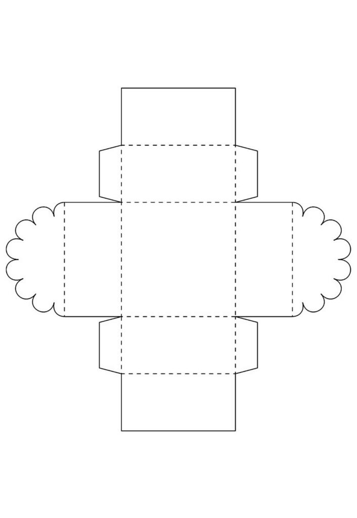 Molde de Caixinha de Papel