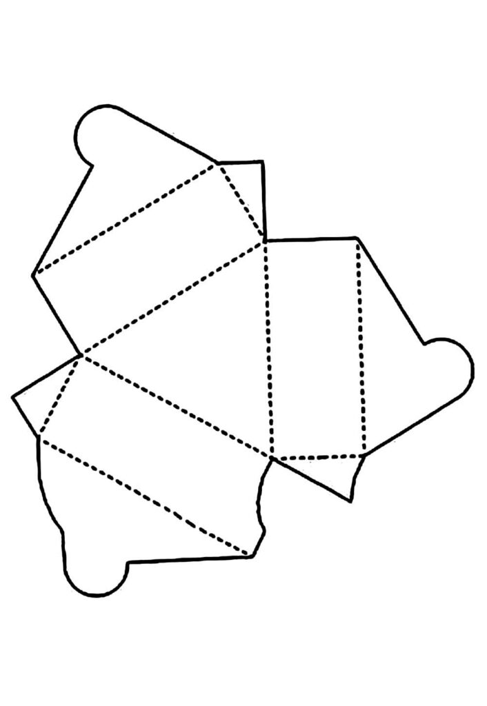 Molde de Caixinha de Papel