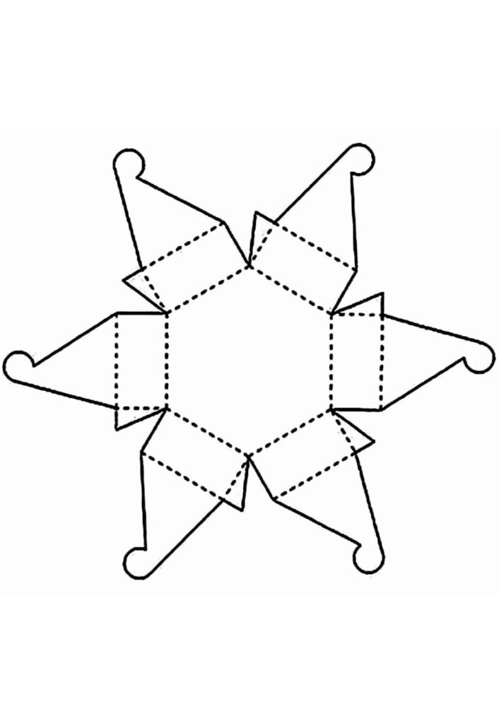 Molde de Caixinha de Papel