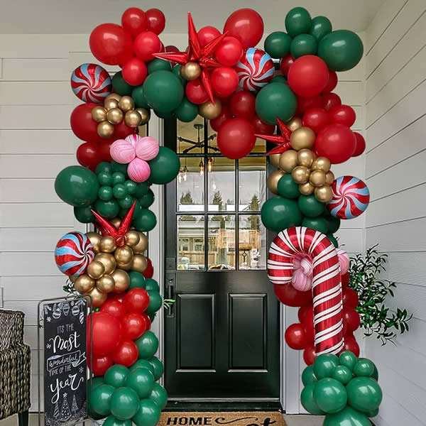 Decoração com Balões para Natal