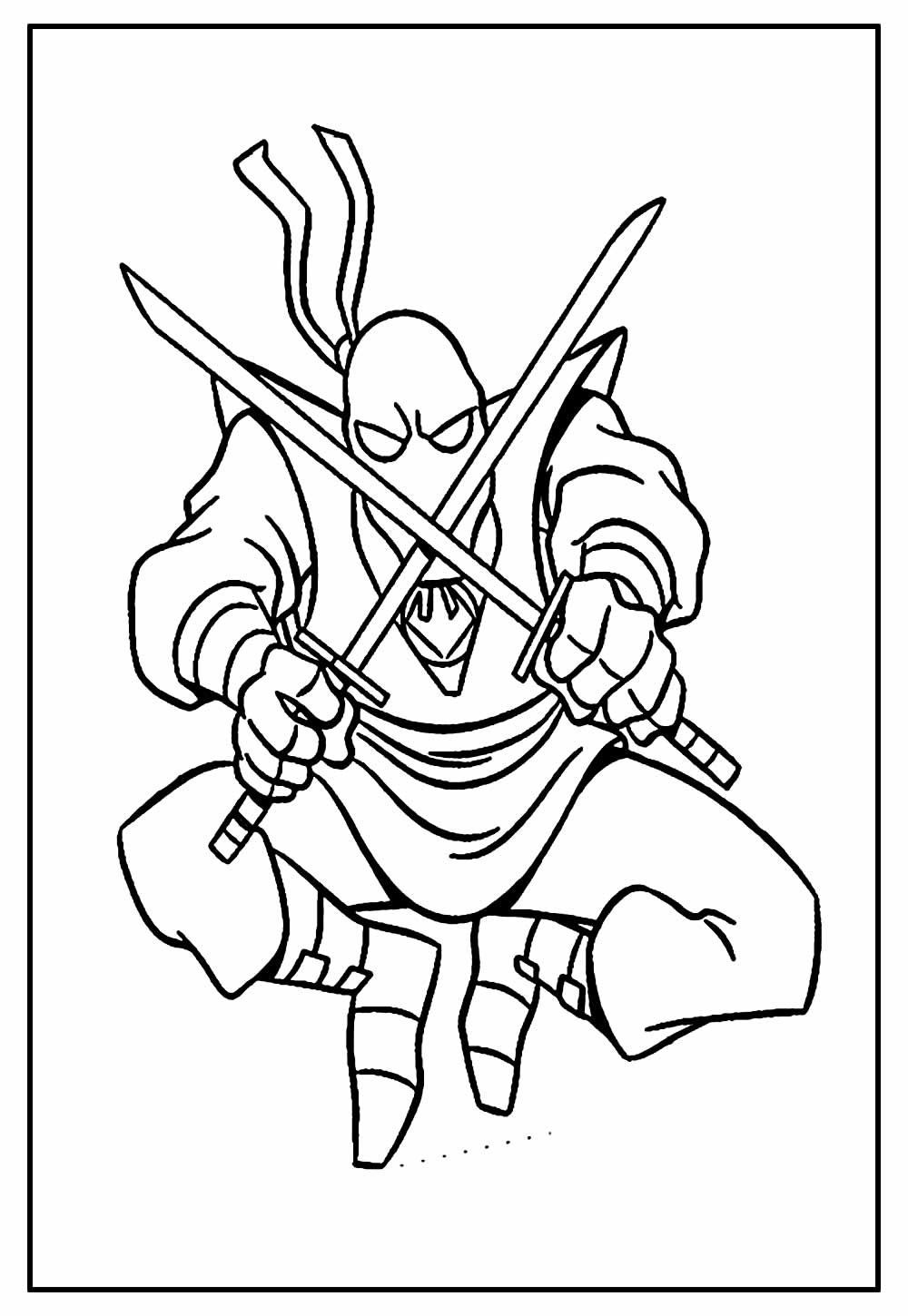 Desenhos de Ninja para colorir e imprimir - Pop Lembrancinhas