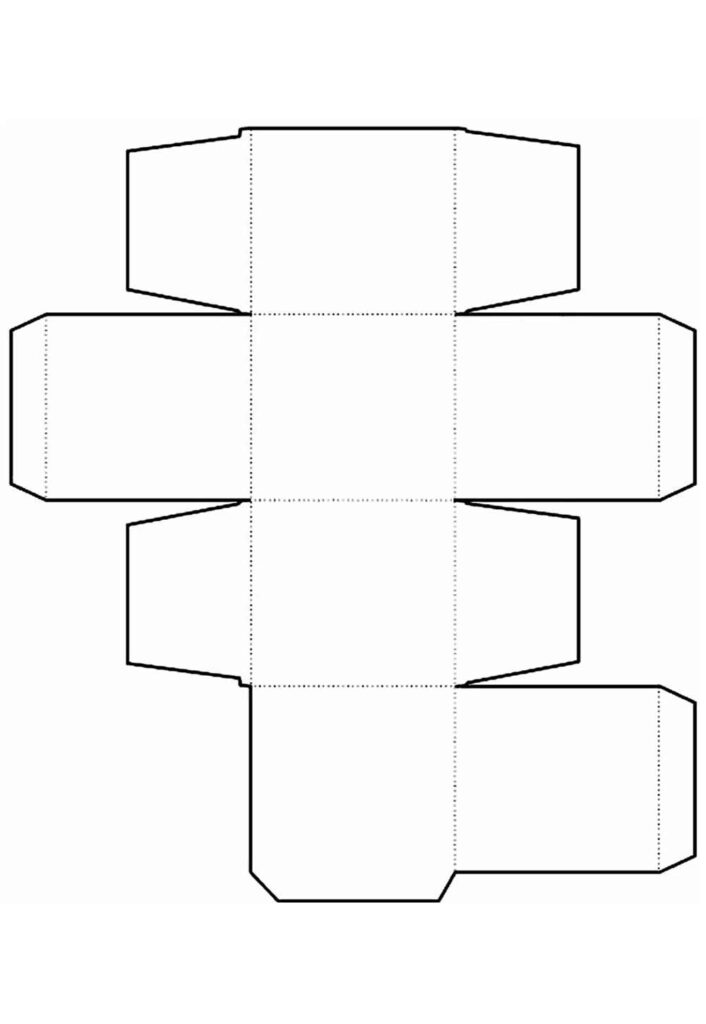 Molde de Caixinha de Papel