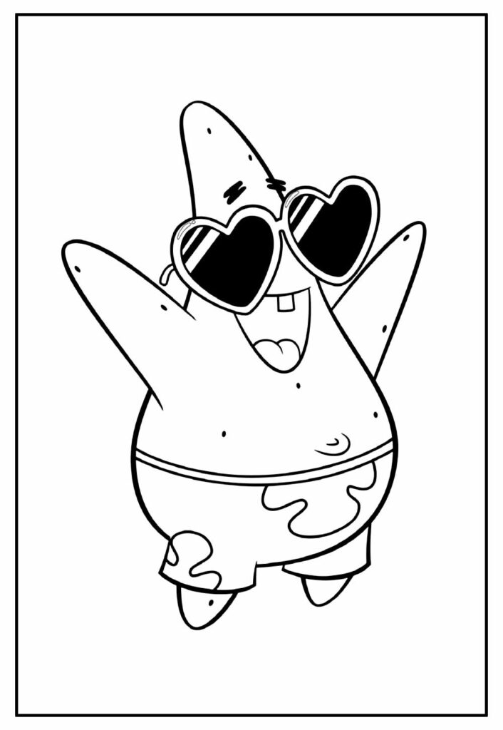 Desenho de Patrick para colorir