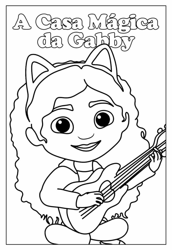 Desenho Educativo da Casa Mágica da Gabby