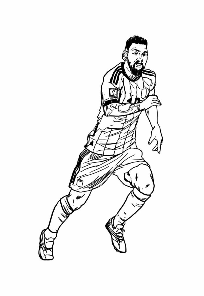 Desenho de Lionel Messi