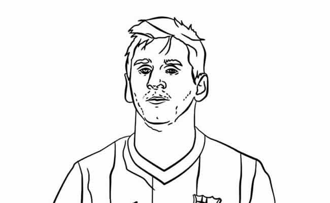 Desenhos de Messi para imprimir