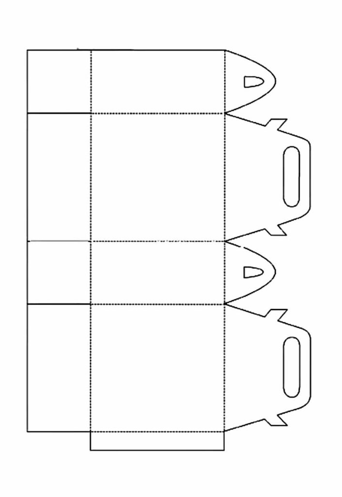 Molde de Caixinha de Papel