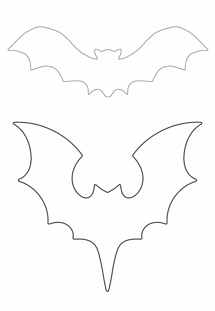 Moldes de Morcego para Imprimir