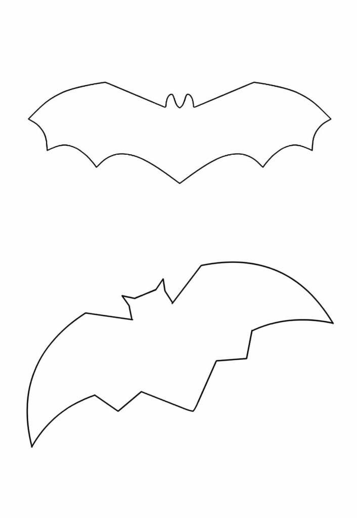 Moldes de Morcego para Imprimir
