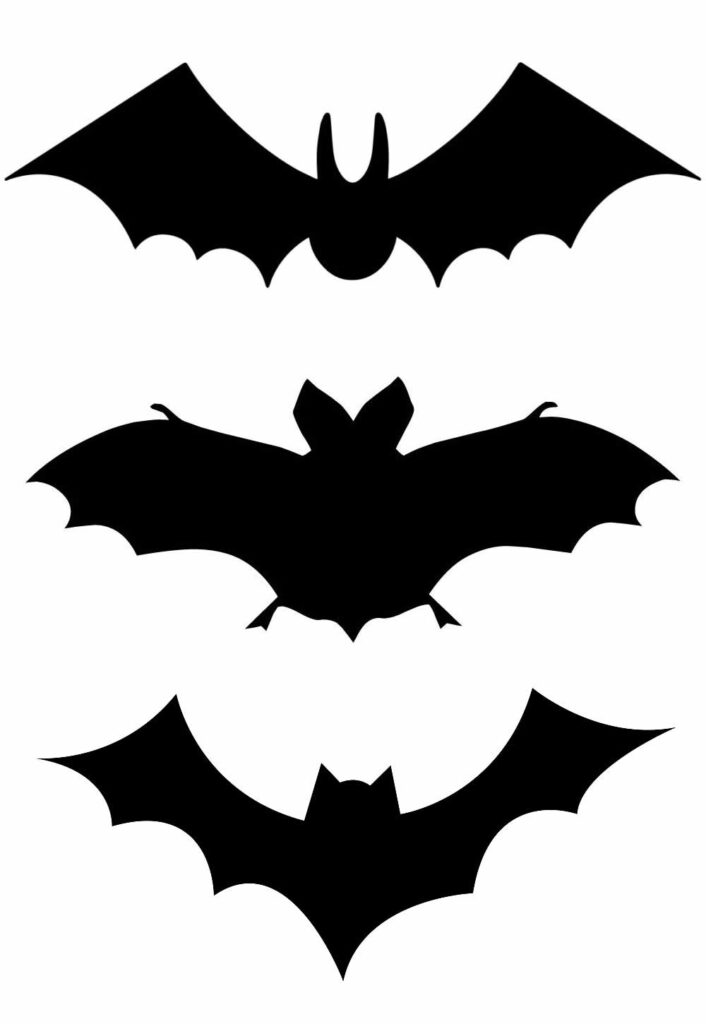 Moldes de Morcego para Imprimir