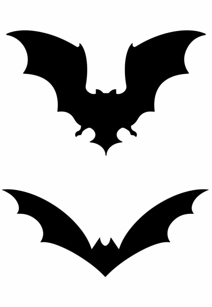 Moldes de Morcego para Imprimir