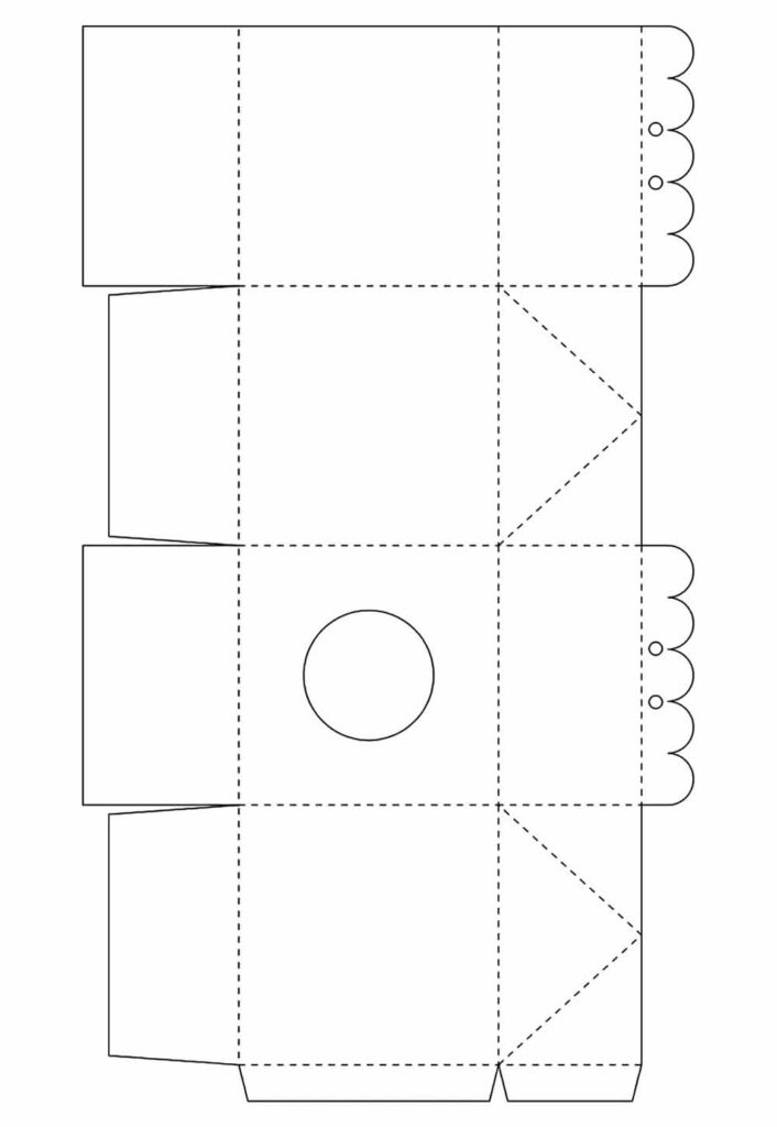 Caixinha de Papel - Molde para imprimir
