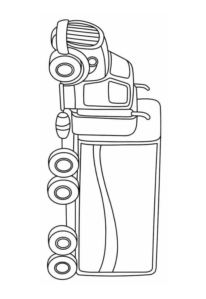 Desenhos de Caminhão para pintar