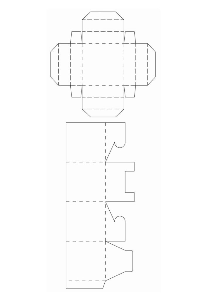 Molde de Caixa de Papel