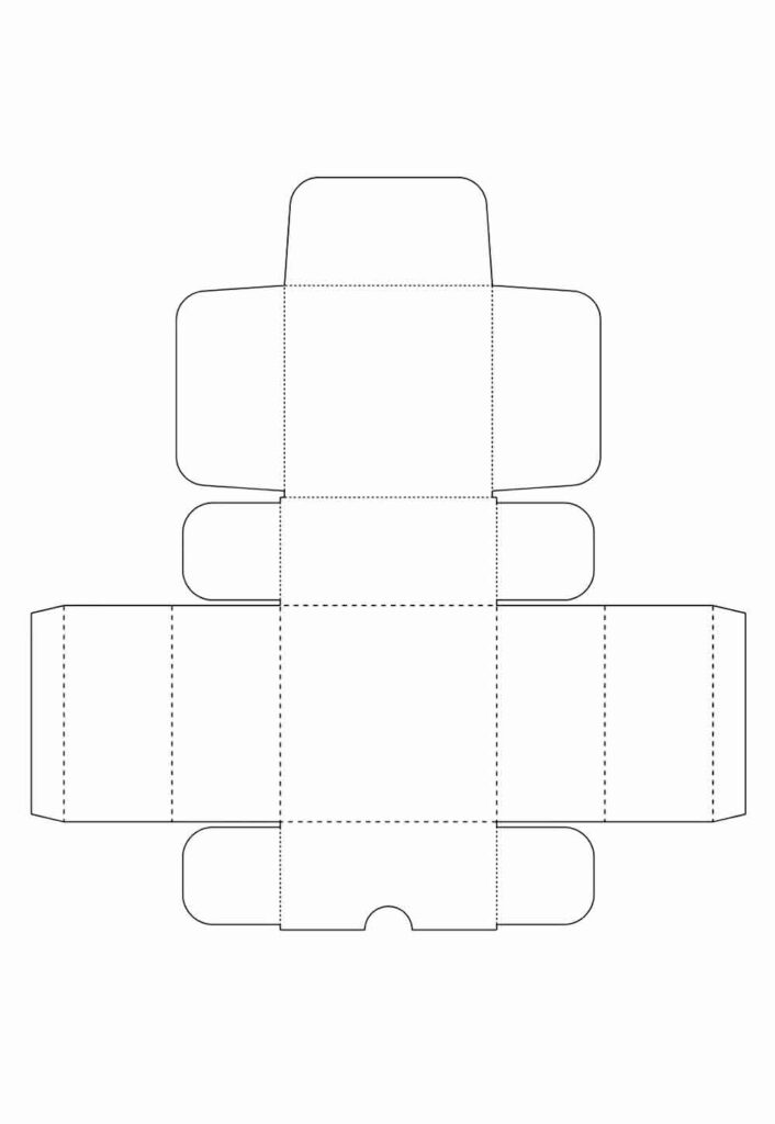 Molde de Caixa de Papel para Imprimir