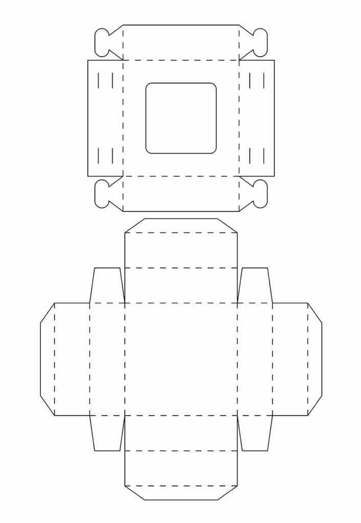 Molde de Caixa de Papel