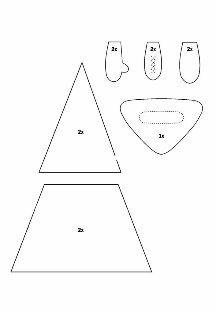 Moldes de Gnomo para Natal