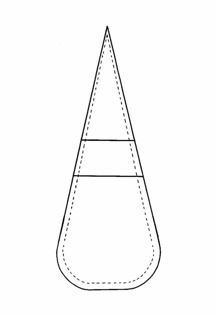 Molde de Gnomo de Feltro