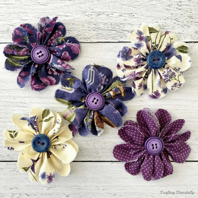 Lindas Flores de Tecido