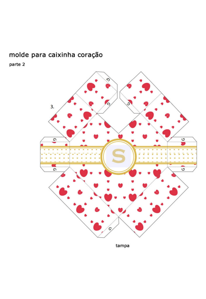 Molde Colorido de Caixinha