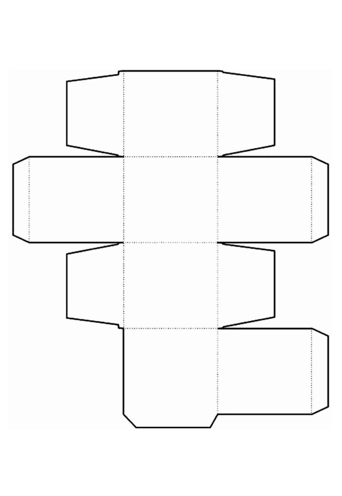 Molde de Caixinha de Papel