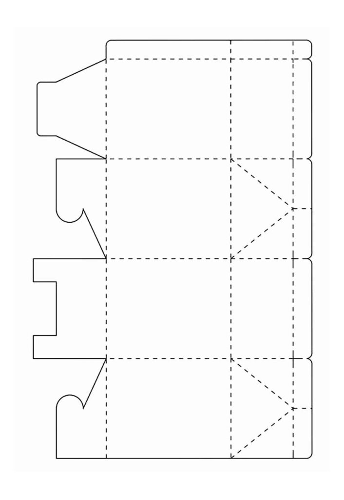 Molde de Lembrancinha de Papel
