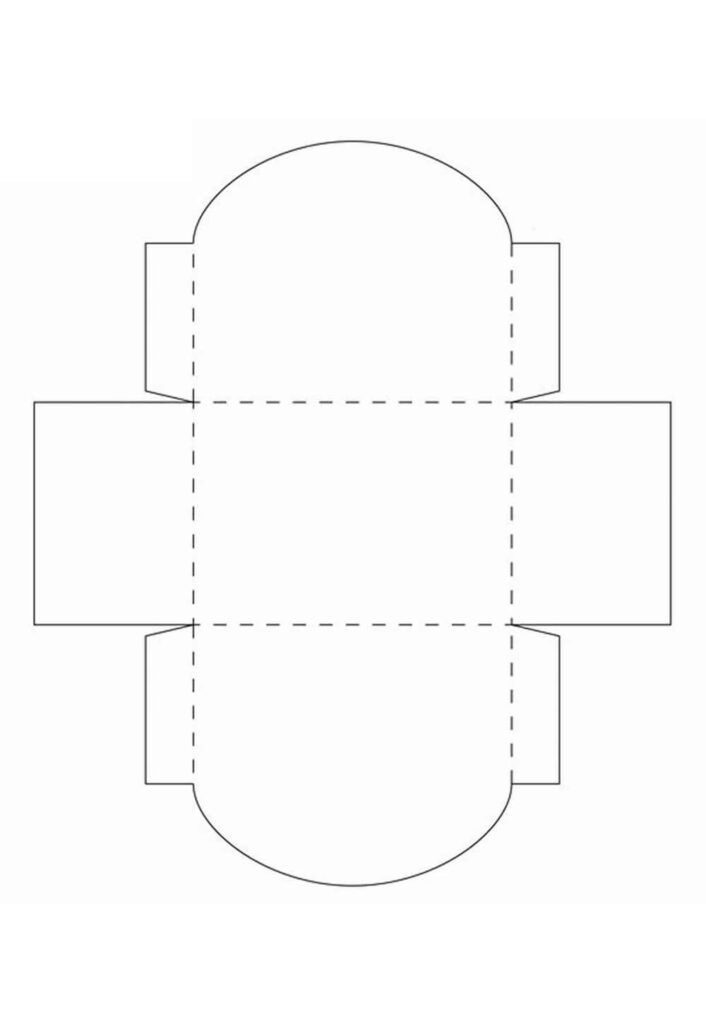 Molde de Caixinha de Papel