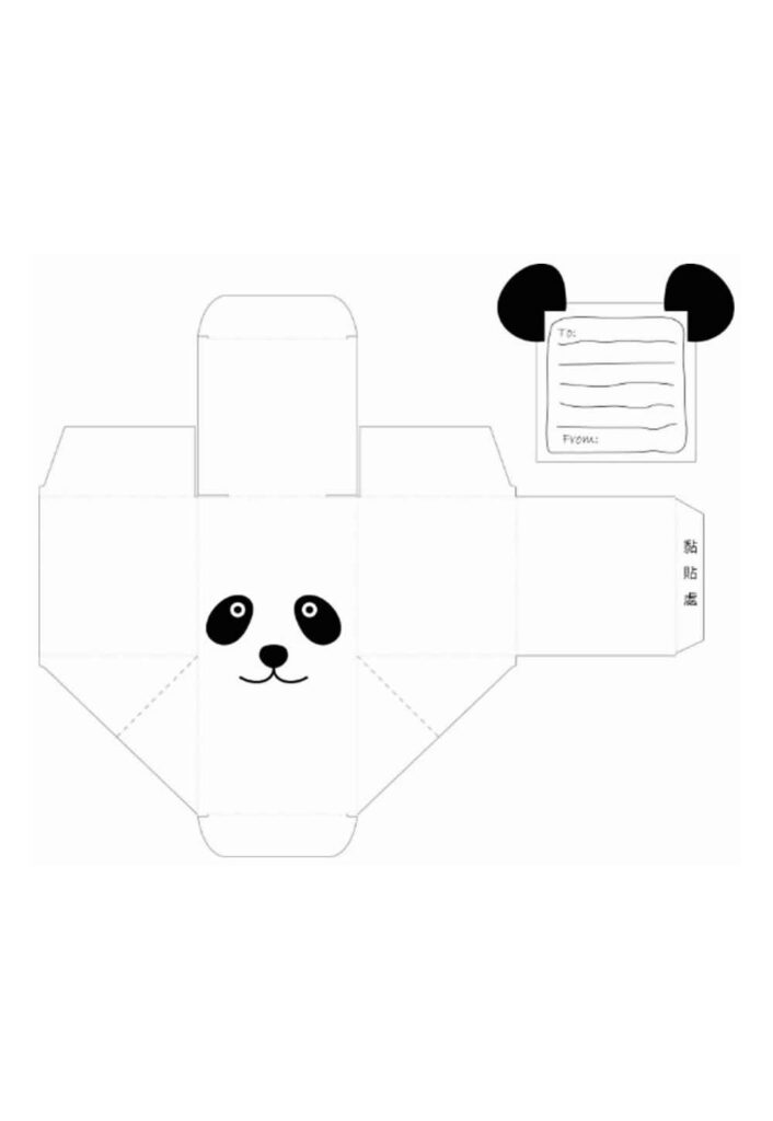 Molde de Caixinha de Papel