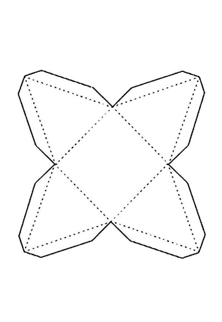 Molde de Lembrancinha de Papel