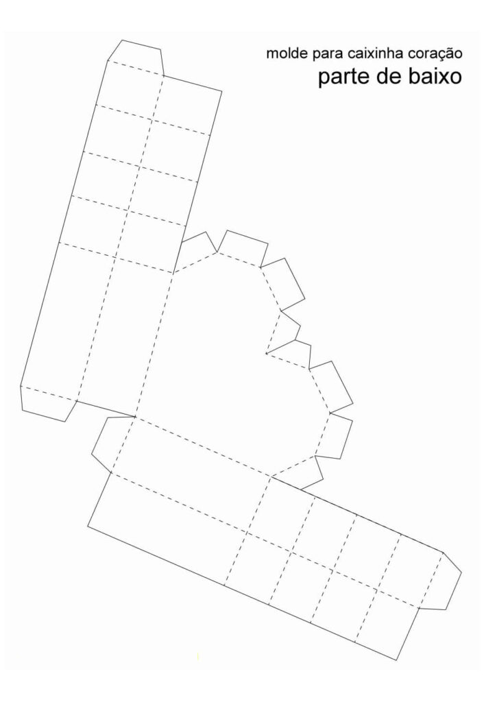 Molde de Lembrancinha de Papel