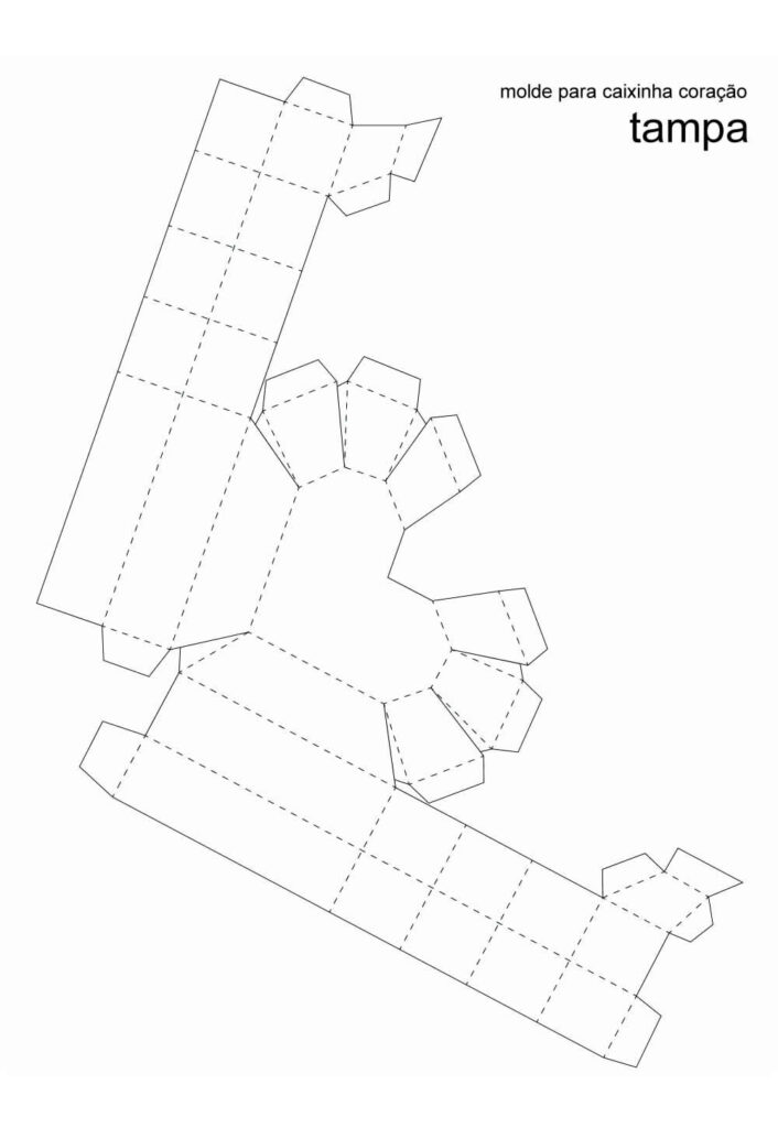 Molde de Lembrancinha de Papel