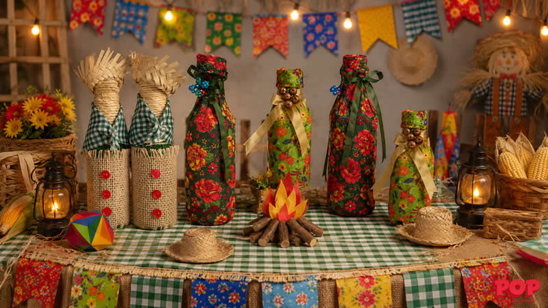 Garrafas Decoradas São João