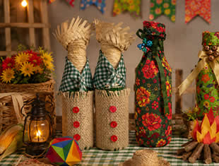 Garrafas Decoradas São João