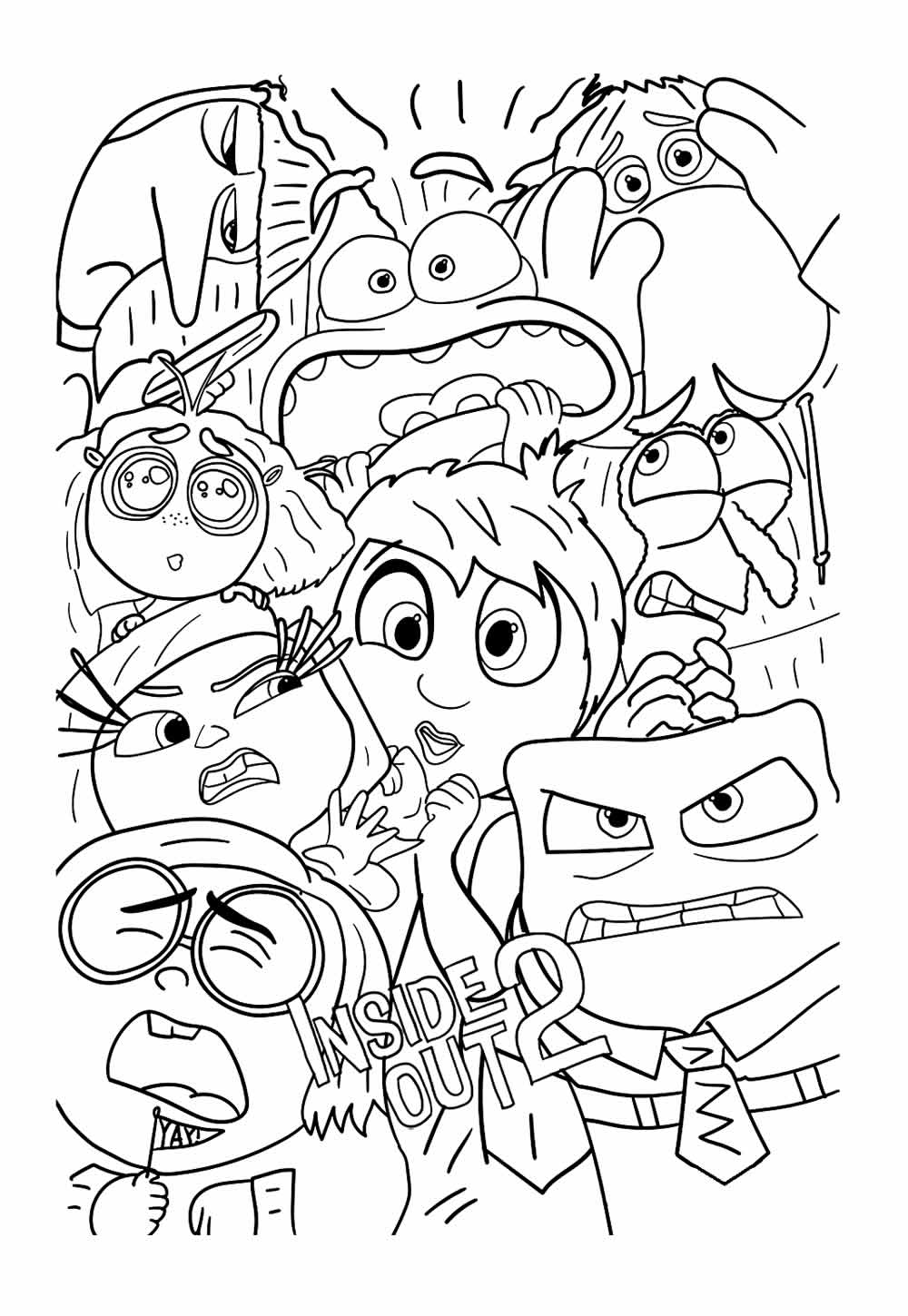 Desenhos da Ansiedade para colorir e pintar - Pop Lembrancinhas