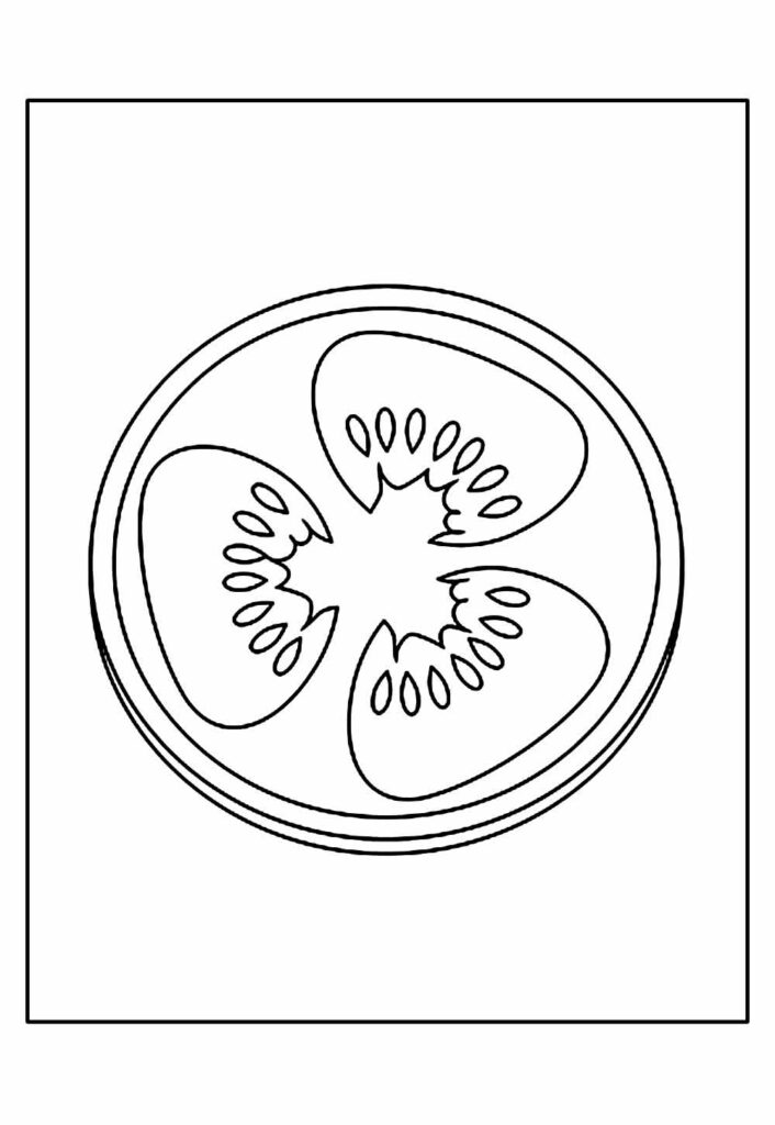 Desenho Colorir Tomate