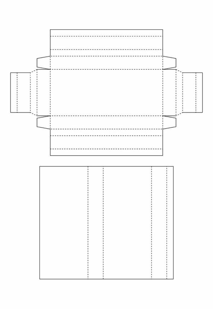 Molde de Caixinhas de Papel