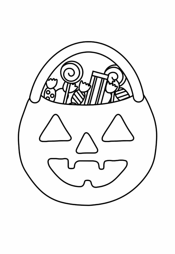 Desenho de Abóbora de Halloween