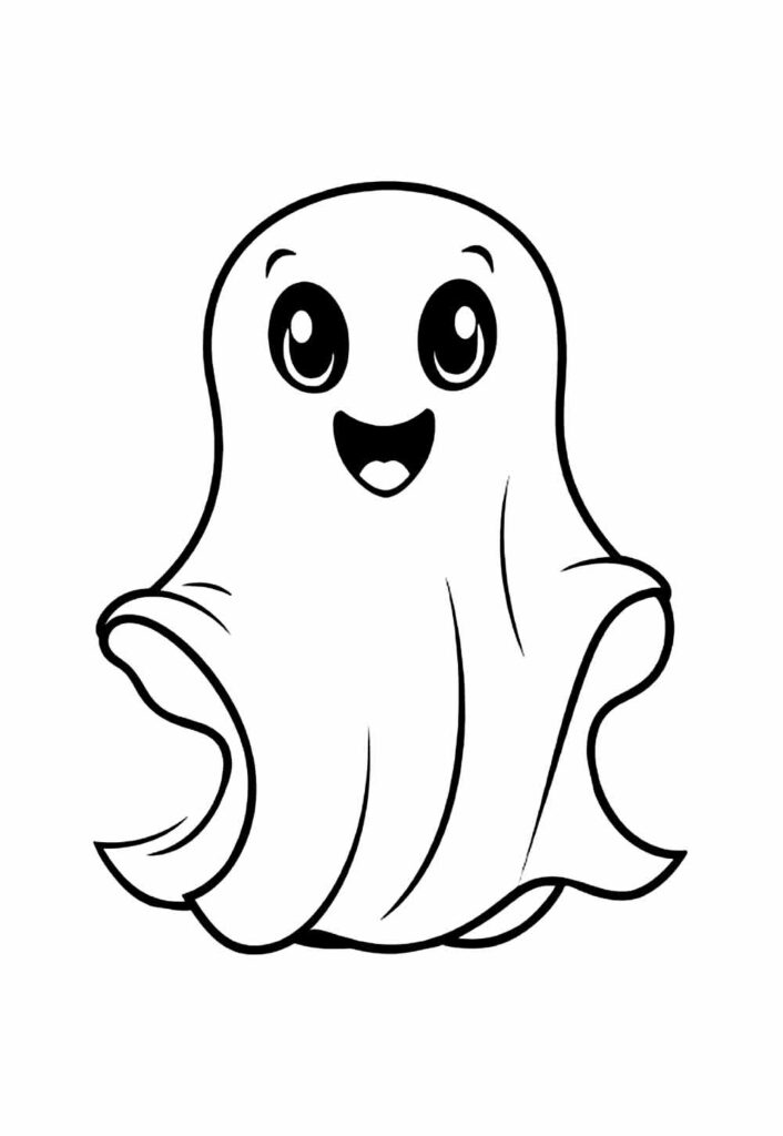 Desenho de Fantasma de Halloween