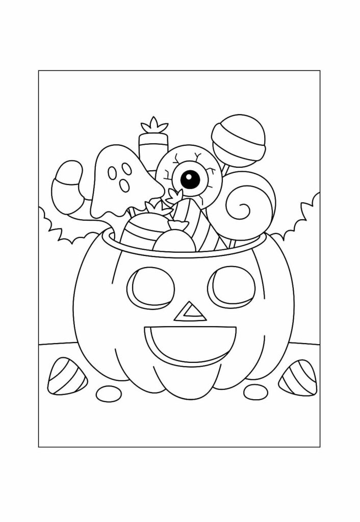 Desenho Halloween Colorir