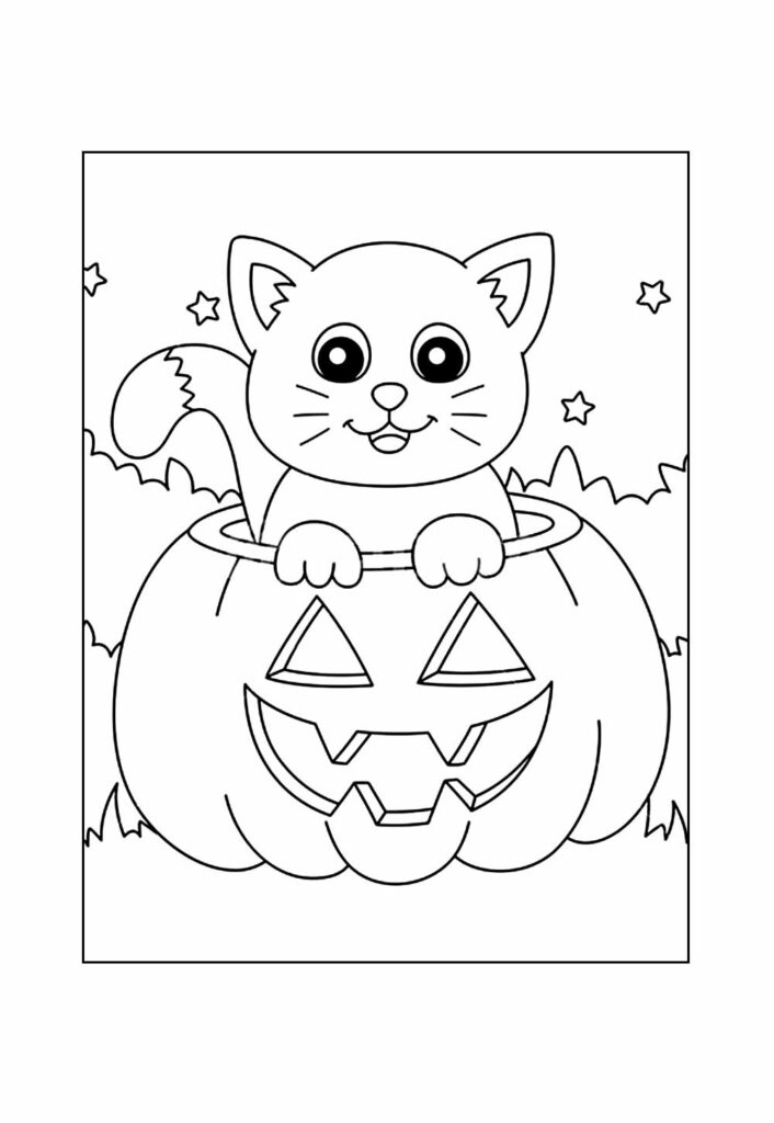 Desenho Halloween Pintar