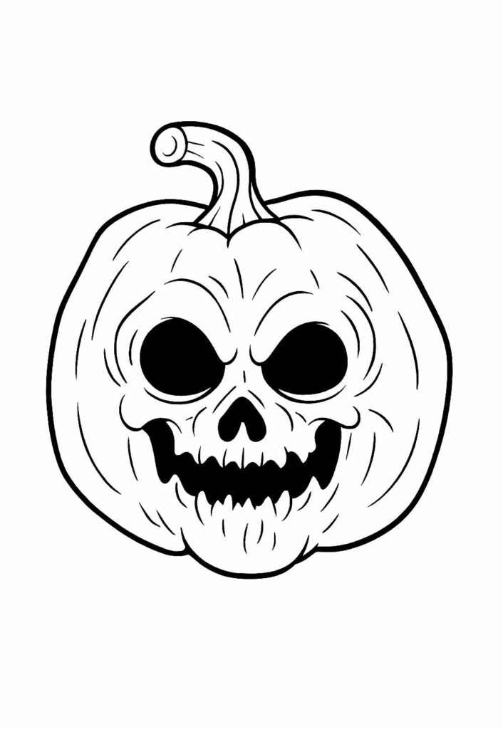 Desenho Halloween Abóbora