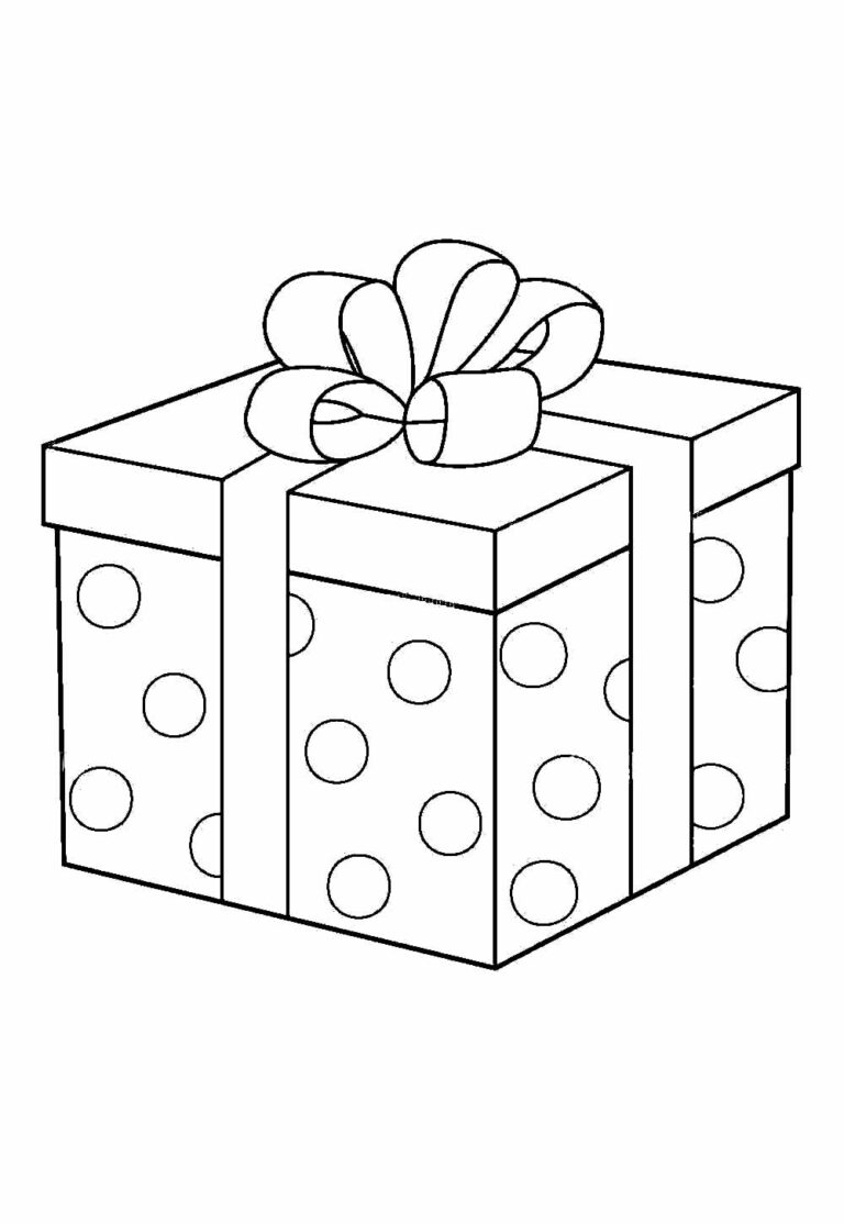 Desenhos de Presente de Natal para pintar - Pop Lembrancinhas