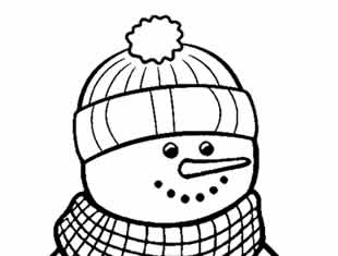 Desenhos de Boneco de Neve para colorir