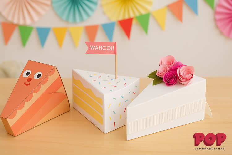 Caixinha de Papel com Moldes