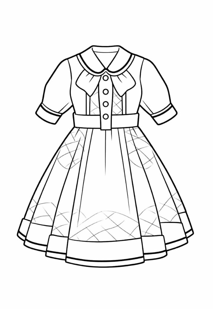 Desenho de Vestido