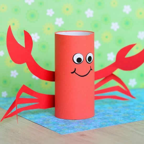 Caranguejo com Rolo de Papel