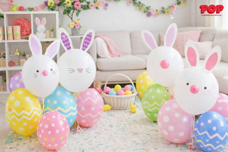 Balões para Decoração de Páscoa