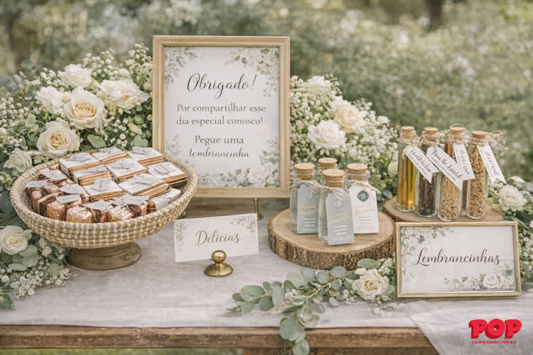 Decoração de Casamento com Lembrancinhas