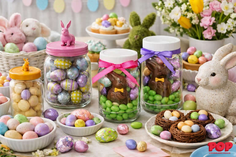 Pote Decorado para Páscoa